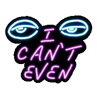 Neon Eye Roll Sticker by Alba Paris