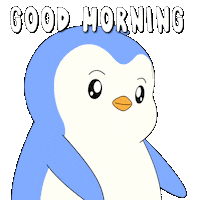 Good Morning Sticker by Pudgy Penguins