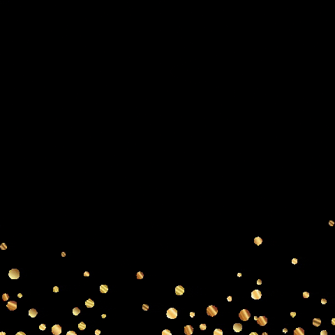 CFBCosmetics giphygifmaker gold sparkle rain GIF