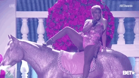 Nicki Minaj Horse GIF by BET Awards