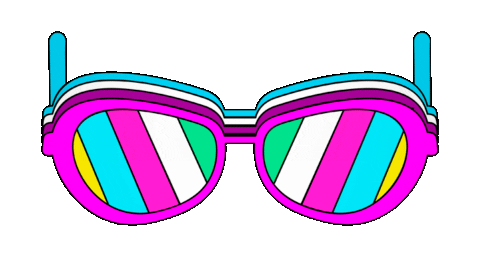 Colors Glasses Sticker by Omer Studios