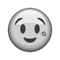 MSQLN emoji winking black white zwinkern Sticker
