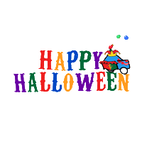 Halloween Clown Sticker by Wheelzy