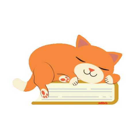 Cat Sleep Sticker by Adlibris