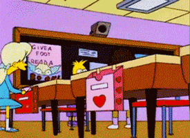 the simpsons love GIF