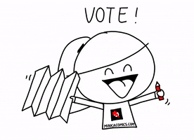 Vote Stem GIF by Minka Comics