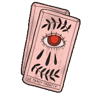 Aurage illustration plant witch cards Sticker