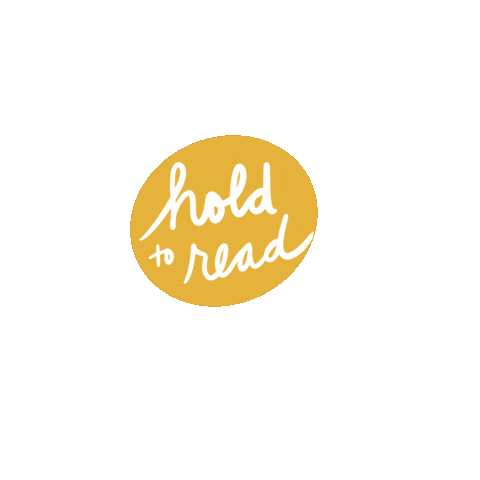 Hold To Read Sticker by Sunshine & Bo