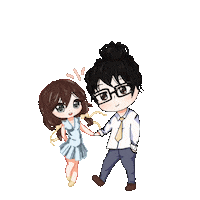I Love You Couple Sticker