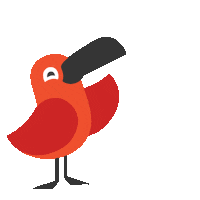 Jump Bird Sticker by Cambly