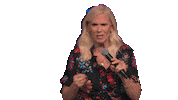 leannemorgancomedy no no way frustrated anger Sticker