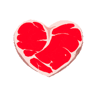 SIMARGLARTIST love heart meat sim Sticker