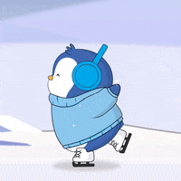 Happy Ice Skating GIF by Pudgy Penguins