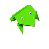 Frog Origami Sticker