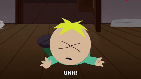 gasping butters stotch GIF by South Park 