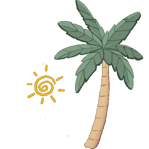 Palm Tree Summer Sticker by Anjeli ✦