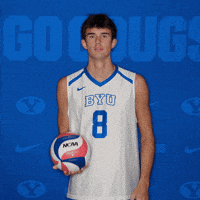 Ncaa Volleyball Go Cougs GIF by BYU Cougars