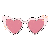sunglasses love Sticker