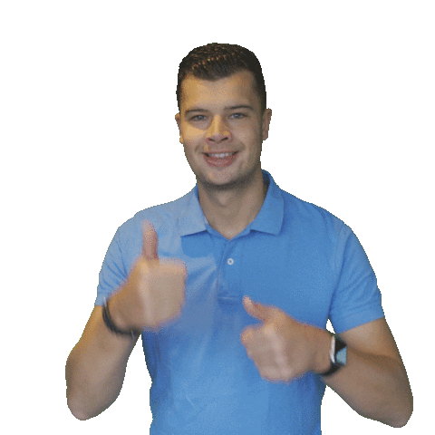denkbeeld giphyupload video thumbsup duimpje Sticker