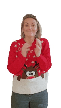 femkevanhouwelingen happy christmas excited kerst Sticker