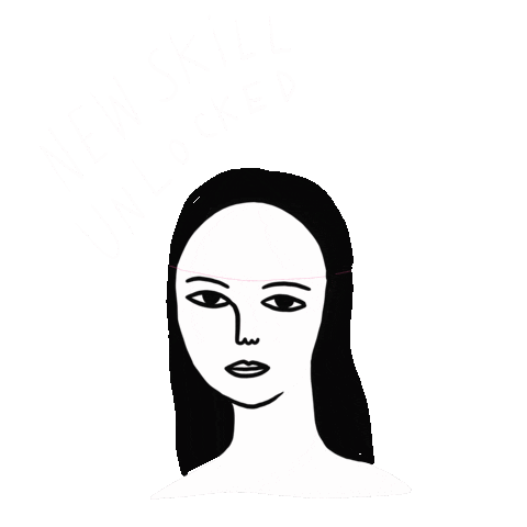 Head Skill Sticker by DRAWMAMA