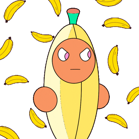 Character Animation Banana Man Sticker by Fatman
