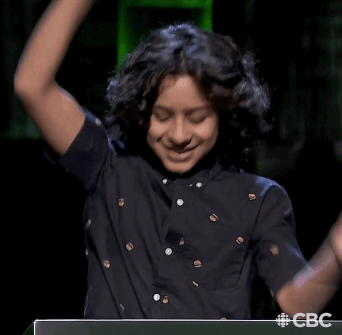 excited jump GIF by CBC