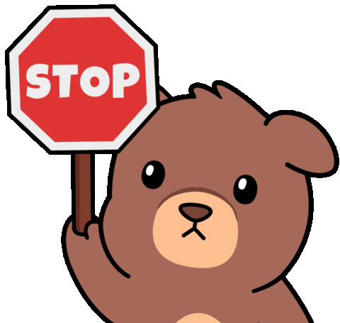 Stop No Sticker by BEARISH