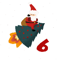Santa Clause Christmas Sticker