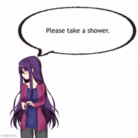 omega1010 shower yuri ddlc doki GIF