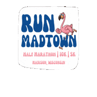 Runmadtown wisconsin 10k madison 5k Sticker