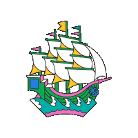 maevechocolate boat ship maeve maeve chocolate Sticker