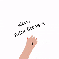 Nabilavalera Goodbye Bitchplease Adios GIF by KitschKrieg