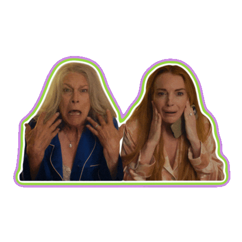 Lindsay Lohan Scream Sticker by Walt Disney Studios