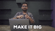Make It Big Reaction GIF by Rahul Basak