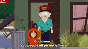 angry kenny mccormick GIF by South Park 