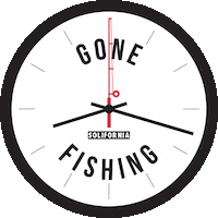 Gone Fishing Ocean Sticker by Solifornia