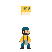 Super Mario School Sticker by NAU Social