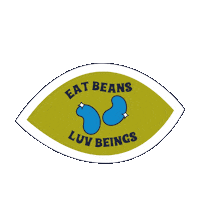 EATCOOLBEANS cool vegan healthy plantbased Sticker