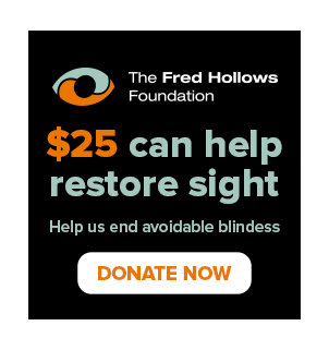 Donate Fhf Sticker by The Fred Hollows Foundation AU