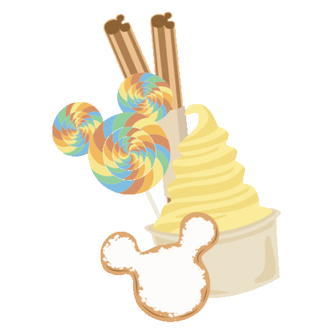 Ice Cream Disney Sticker