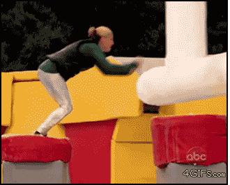 eat shit falling GIF