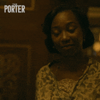 TV gif. Mouna Traoré as Marlene in The Porter. She looks up at someone with big eyes and smiles sexily as she approaches slowly and says, "You're about to find out."