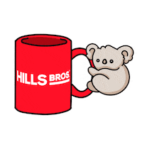 hillsbroscoffee coffee good morning morning tired Sticker