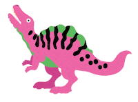 Pink Dinosaur Sticker by Pinkkishu