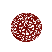 RavenAmberRavenscroft red flower pretty spinning Sticker