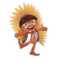 dance kids Sticker by Carlinhos Brown