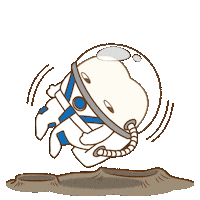 dental_sozai universe astronaut tooth 宇宙 Sticker