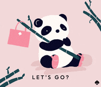 Lets Go Panda GIF by kate spade new york