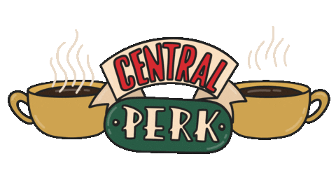 Central Perk Friends Sticker by SmileBox